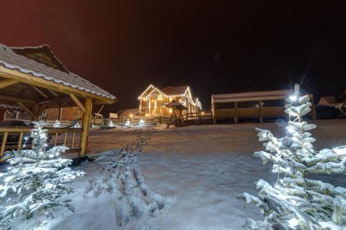 Hotel Perlyna Karpat v zimě