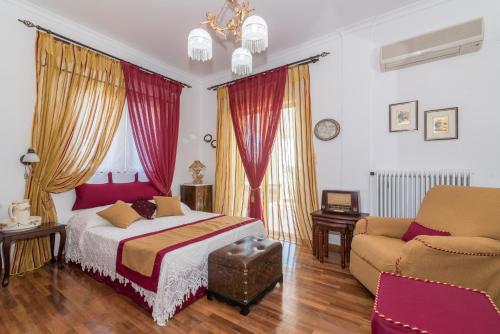 Postel nebo postele na pokoji v ubytování Amalia Country House