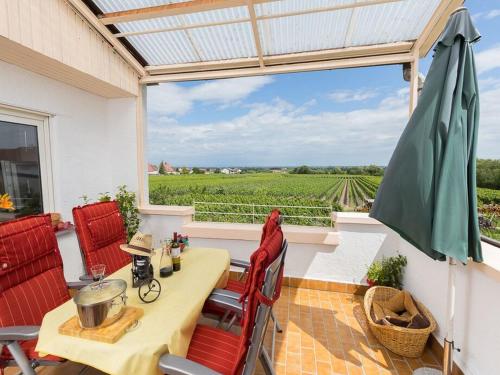 Balkoni atau teres di Ferienwohnung Rebenmeer
