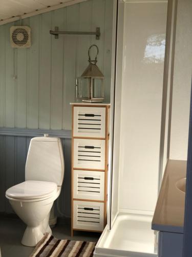 Et badeværelse på Bondegårdsparken Farm Holiday