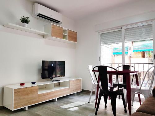 TV a/nebo společenská místnost v ubytování Apartamento Completo Plaza España