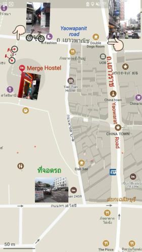 a map of the magic hotel in dubai at Stash in Bangkok