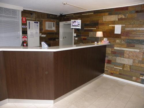 The lobby or reception area at Palms Motel Footscray