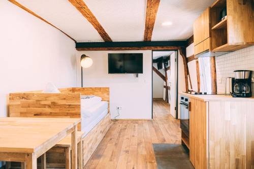 Cucina o angolo cottura di Amtshaus Gut Hügle Boutique Apartments