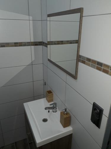 Koupelna v ubytování Apartmán Na Pekárně