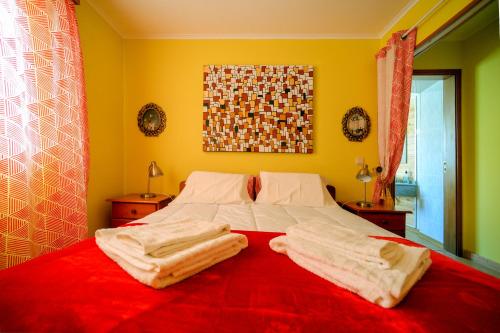 Postel nebo postele na pokoji v ubytování D. Maria Palmela