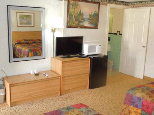TV a/nebo společenská místnost v ubytování Red Lion Motel Southampton