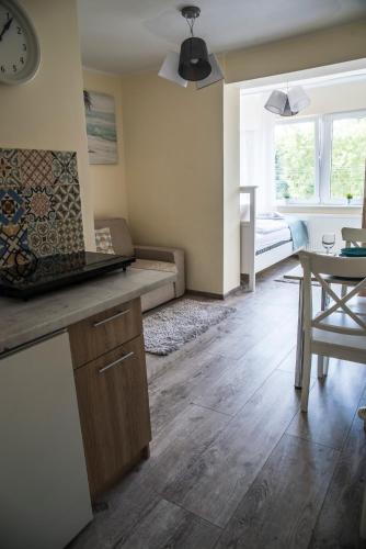 Dapur atau dapur kecil di Apartamenty Przystań