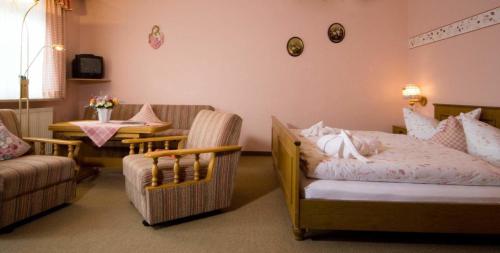 Гостиная зона в Pension Landhaus Hochfeld