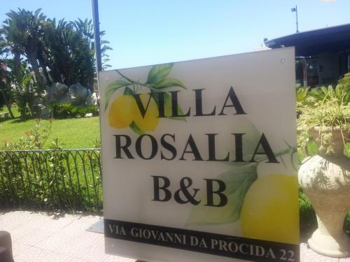 a sign for aresularolka bcb at B&b Villa Rosalia in Procida