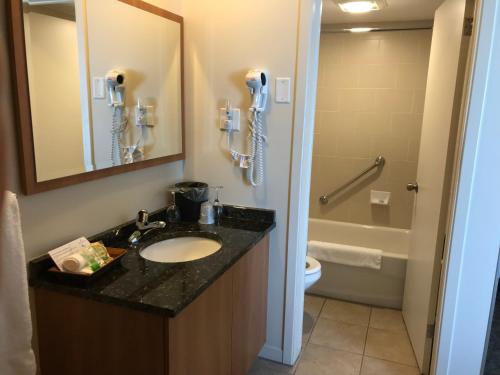 Koupelna v ubytování Motel Adam