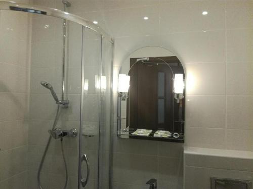 Ванная комната в Hotel Poświętne