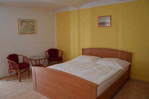 Ένα ή περισσότερα κρεβάτια σε δωμάτιο στο Apartmán na Pálavě