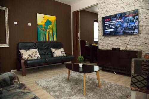 TV a/nebo společenská místnost v ubytování Apartments Cvetkovic Relax