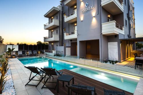 an image of a swimming pool at a hotel at Ethereal Apartments Chania in Souda