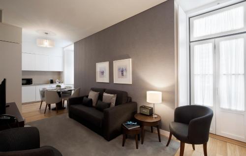 Ruang duduk di Grape Harbor Prata Apartments