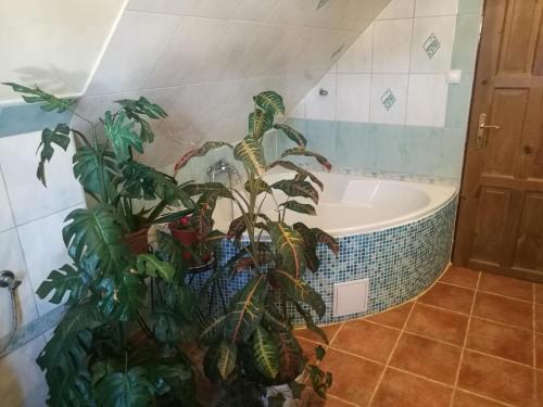 Koupelna v ubytování Hotel Chata