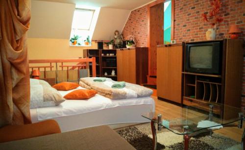 A television and/or entertainment centre at Apartmán Slnečnica