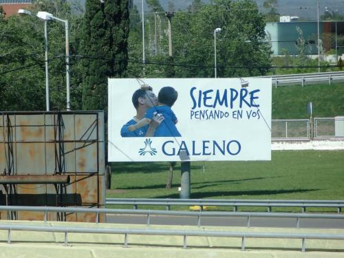 a sign on the side of a road at Hotel GALENO - 3 Cime View - in Auronzo di Cadore