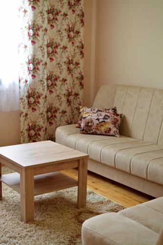 a living room with a couch and a coffee table at Ive Andrica 3 in Višegrad