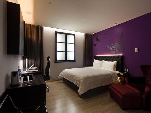 Voodi või voodid majutusasutuse 桔子水晶苏州观前街酒店 toas