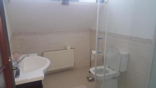 Koupelna v ubytování Motel Kotva