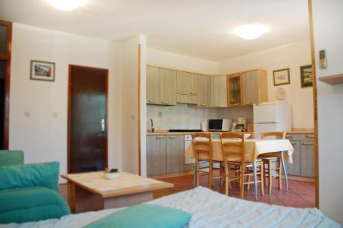 Kuchyň nebo kuchyňský kout v ubytování Apartment Branko with free parking