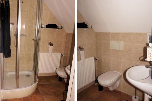 Koupelna v ubytování Droomzzz