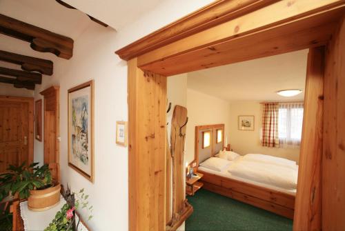Cama o camas de una habitación en Pension Lachmayr