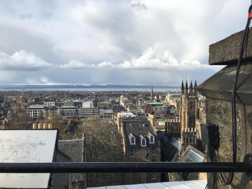 a view of the city of edinburgh from the top of a building at JustB Edinburgh in Edinburgh
