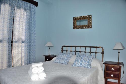 Een bed of bedden in een kamer bij Casa Azul