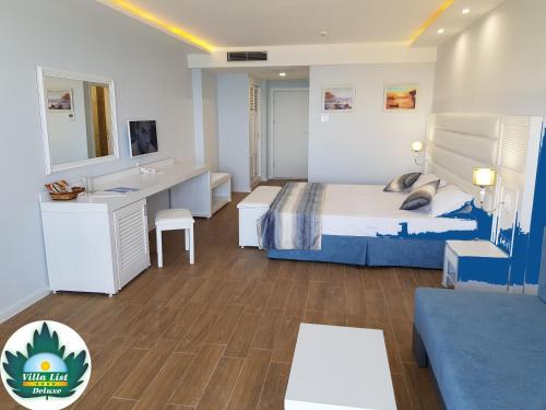 Ένα ή περισσότερα κρεβάτια σε δωμάτιο στο Hotel Villa List