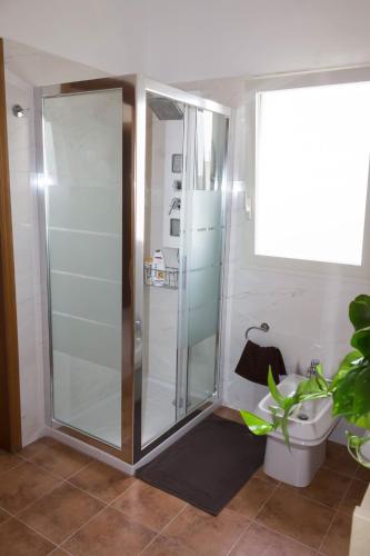 Bilik mandi di Forte apartments "Enjoy Salento"