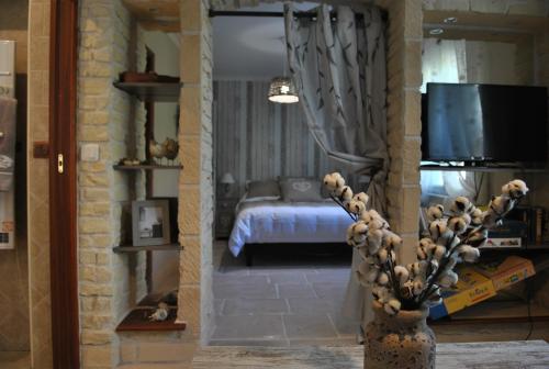 Tempat tidur dalam kamar di Villa QUINISSOLE