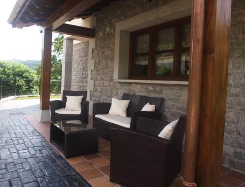 Ruang duduk di Casa El Caleru