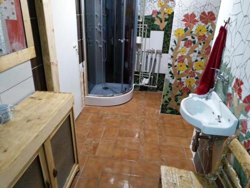 Ένα μπάνιο στο Apartmány Sharka -Šárka Justrová