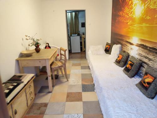 Ένα ή περισσότερα κρεβάτια σε δωμάτιο στο Apartmány Sharka -Šárka Justrová