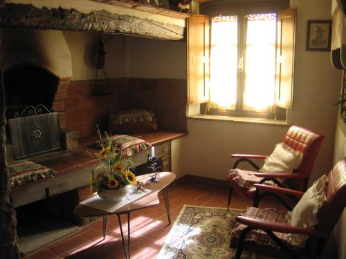 Istumisnurk majutusasutuses Villa Olivi