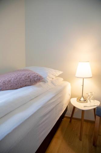 Cama o camas de una habitación en Blómasetrið Homestay