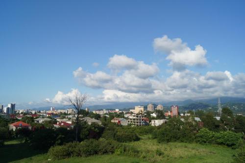 a view of a city from a hill with buildings at HOTEL Dadu in Batumi