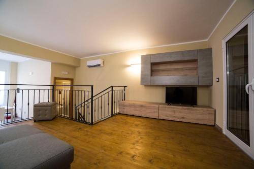 Χώρος καθιστικού στο SUNSET LOFT