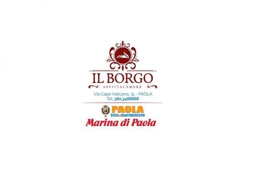 a label for a restaurant with a crab on it and text la boca at Il Borgo in Paola