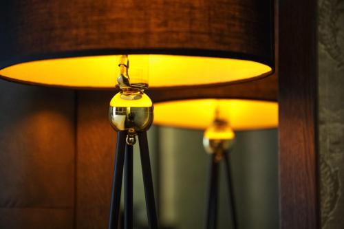 a pair of lights sitting next to each other at Castle Spa Wagenküll in Taagepera