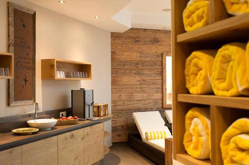 Cuisine ou kitchenette dans l'établissement Hotel Sonnleiten