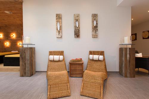 Coin salon dans l'établissement Hotel Sonnleiten