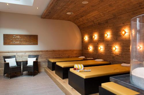 Coin salon dans l'établissement Hotel Sonnleiten