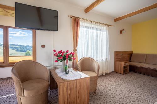 Μια τηλεόραση ή/και κέντρο ψυχαγωγίας στο Hotel Góralski Raj