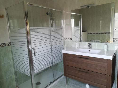 Phòng tắm tại Casa Rural La Rasilla