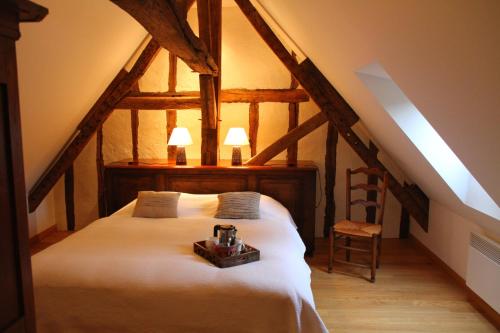 Postel nebo postele na pokoji v ubytování La Héraudière Bed & Breakfast