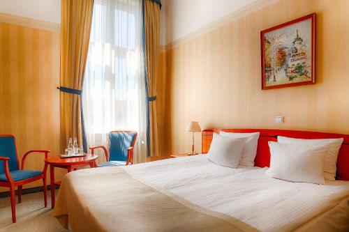 Łóżko lub łóżka w pokoju w obiekcie Focus Hotel Premium Pod Orłem